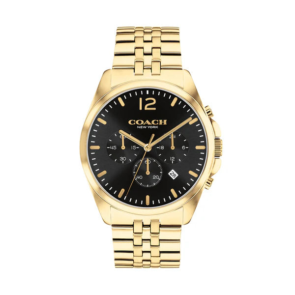 Coach Men's Ionic Plated Thin Gold Steel Watch