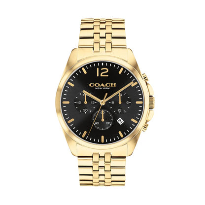 Coach Men's Ionic Plated Thin Gold Steel Watch